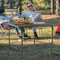 Costway Folding Camping Table Portable HDPE Outdoor Picnic Dining Table w/ Handle White\Grey